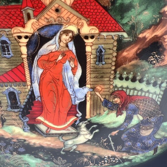 2 VTG Bradford Russian Legends Fairy Tales 1988 Collector Plates 1 & 2 Signed #d - Picture 6 of 16